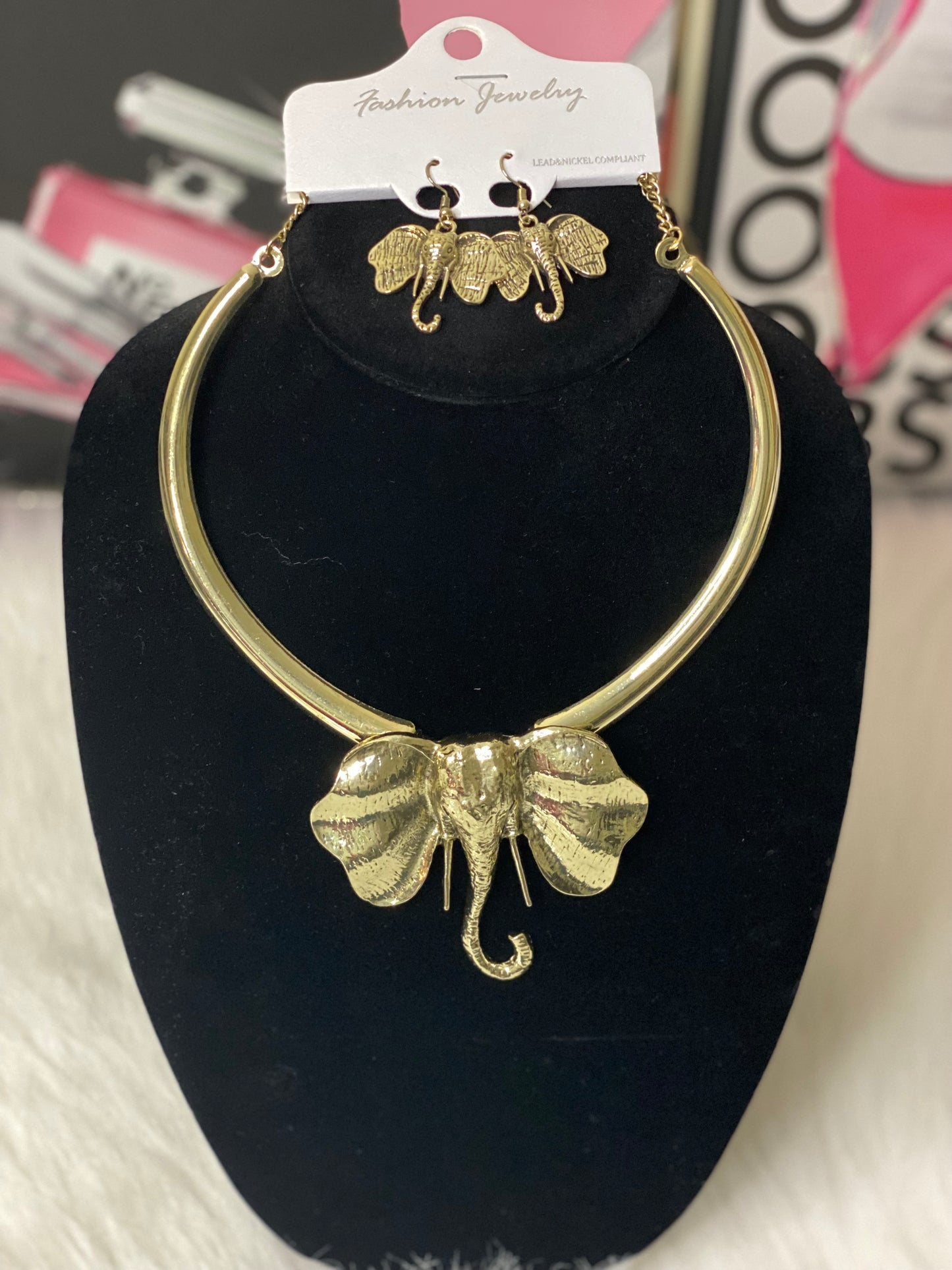 Elephant Head Necklace set