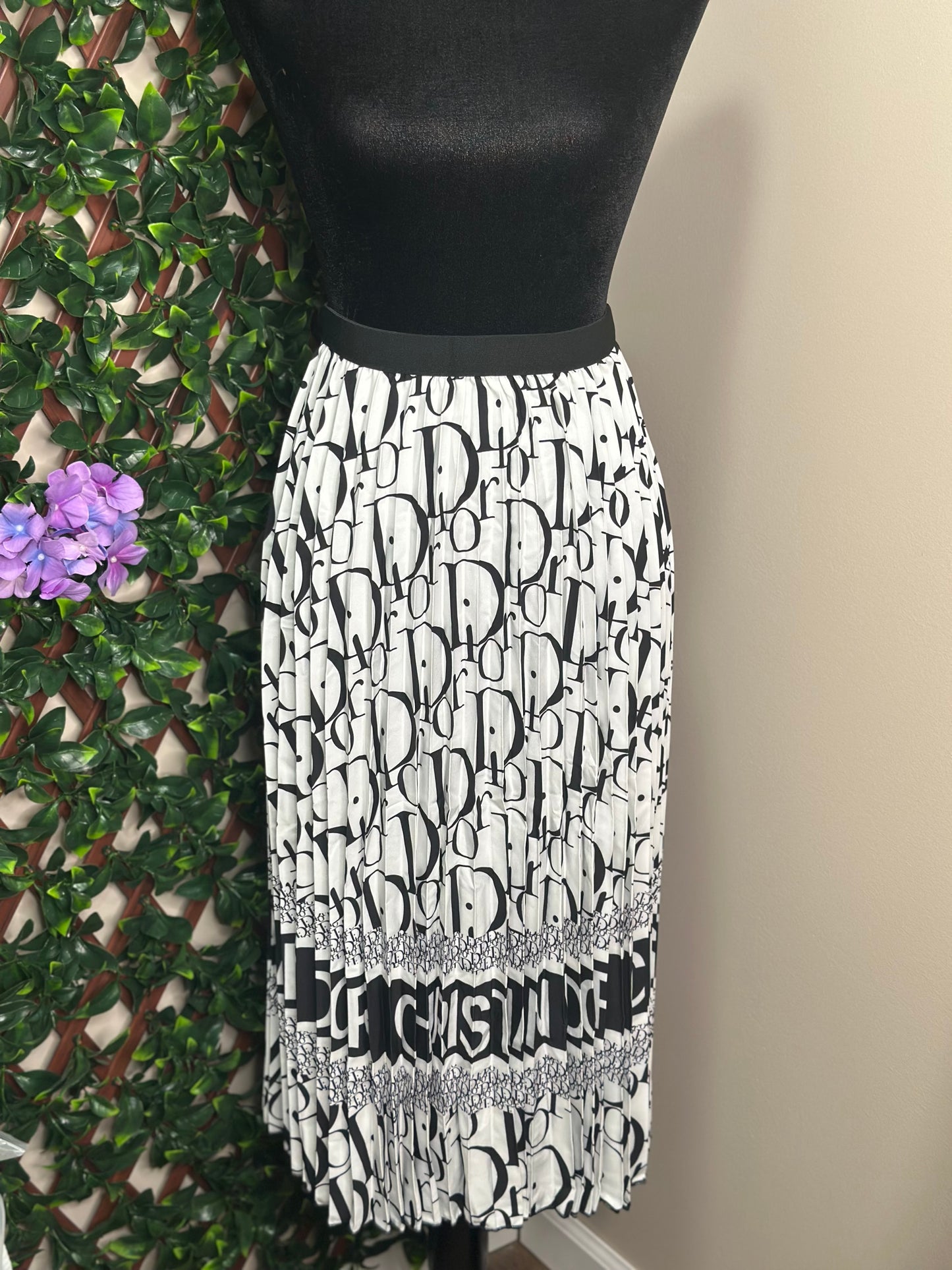 Dior Inspired Pleated Skirt