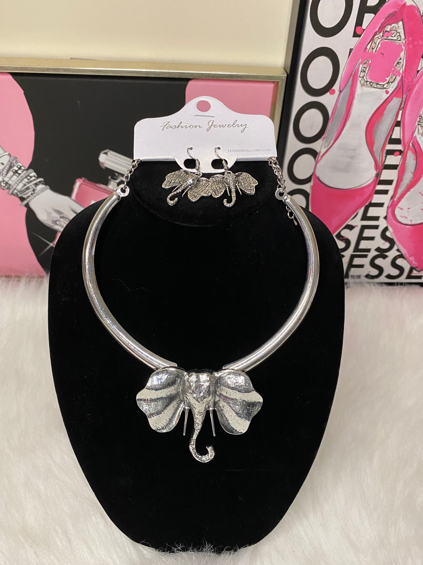 Elephant Head Necklace set