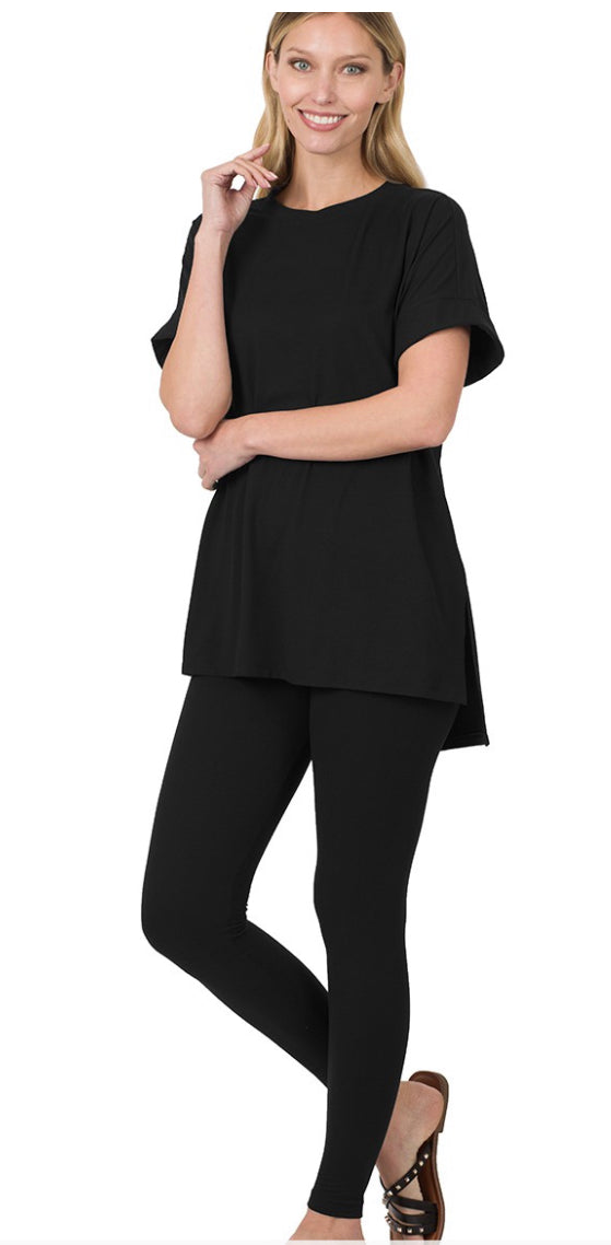 Black Plus Size Legging set