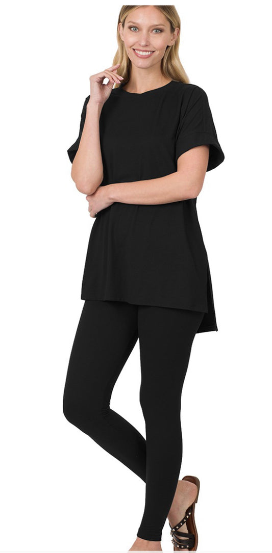 Black Plus Size Legging set