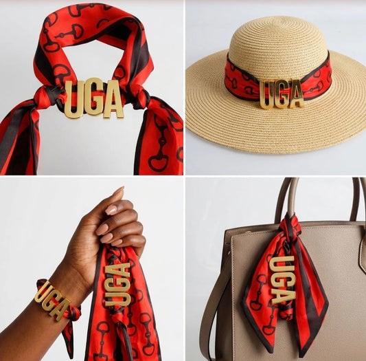 UGA Charm Scarf Bracelet