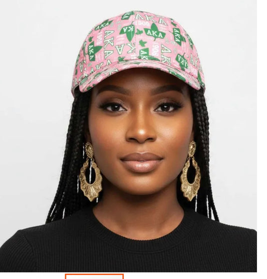 AKA Sorority Pride Graphic Print Baseball Hat