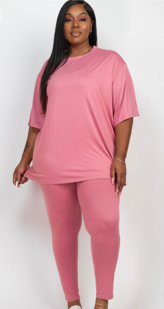 Oversized Shirt and Leggings set