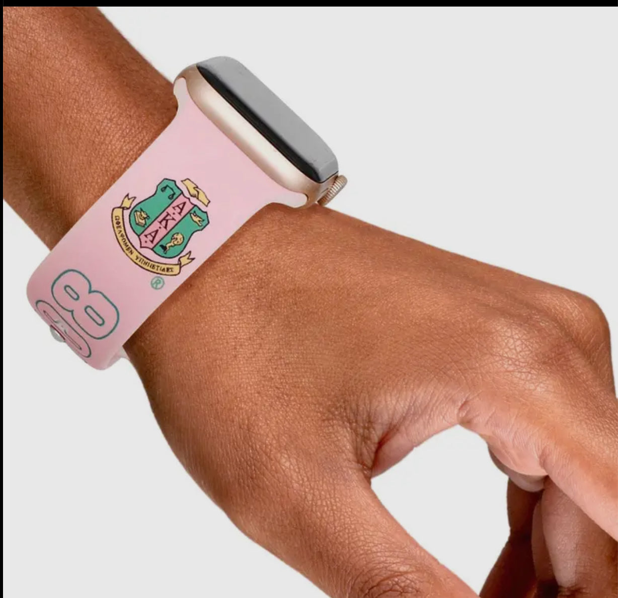 AKA Sorority Pink Watch Band